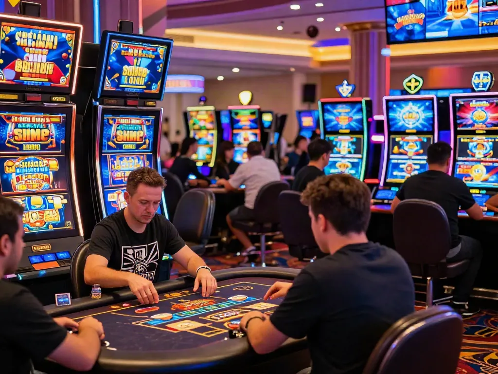 Joueurs profitant des jeux de casino en ligne avec des promotions attrayantes.